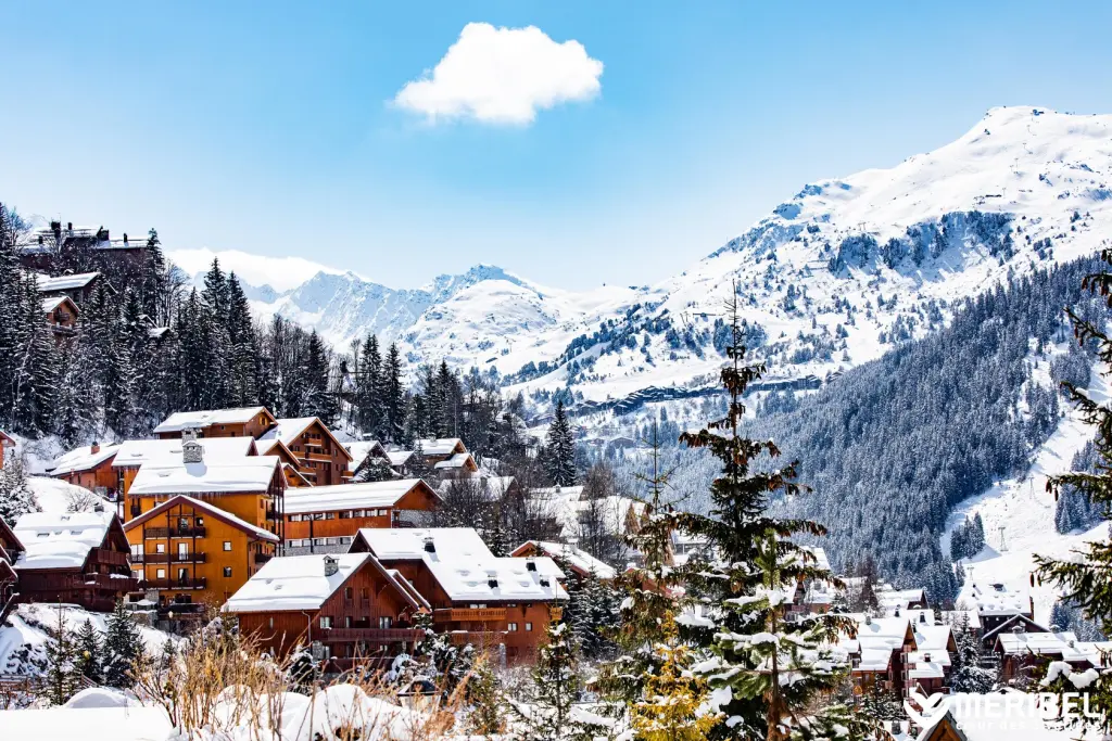 méribel centre vue des chalets
