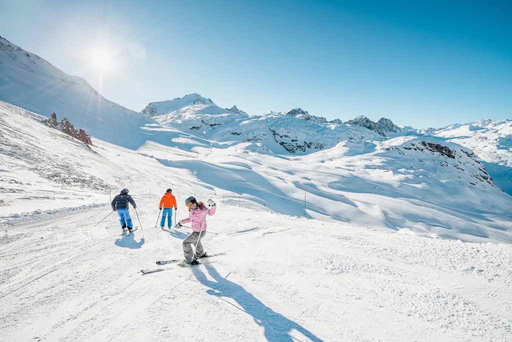 skieur à tignes