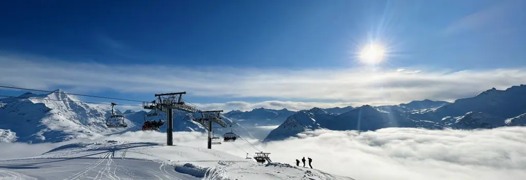 vue remontée mécanique tignes