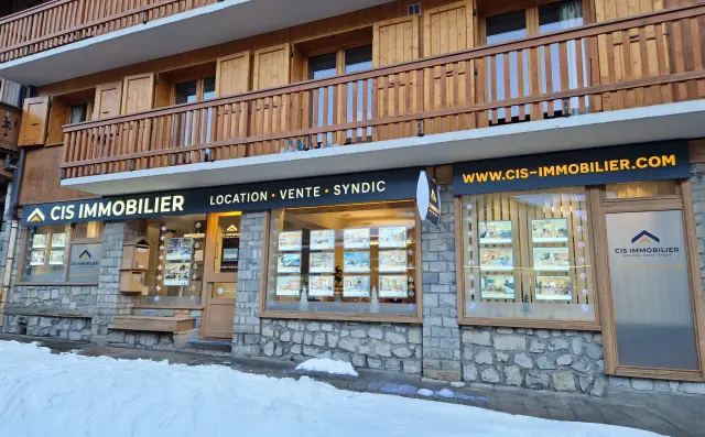 vitrine agence immobiliere cis meribel